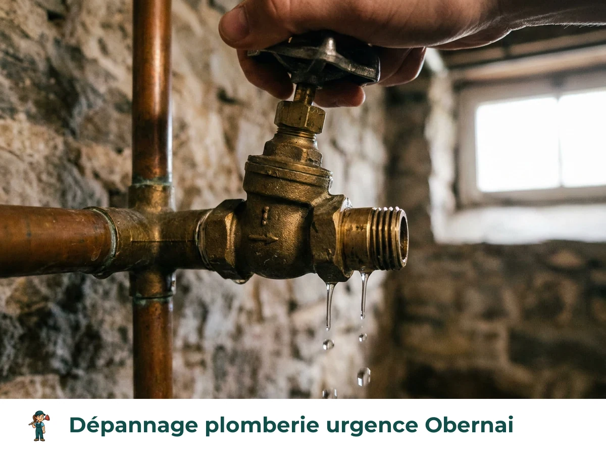 Dépannage plomberie urgence à Obernai