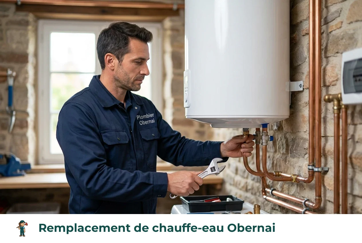 Remplacement de chauffe-eau à Obernai