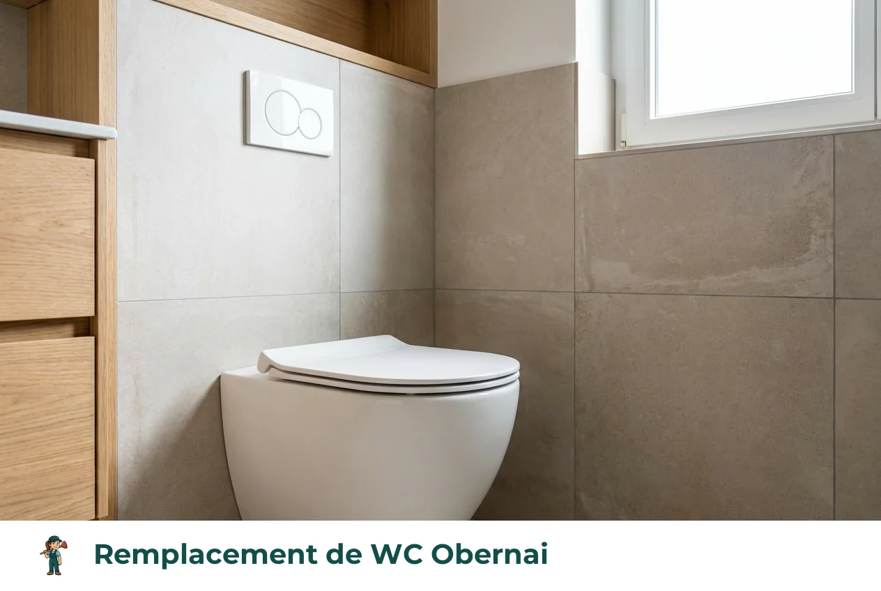 Remplacement de WC à Obernai