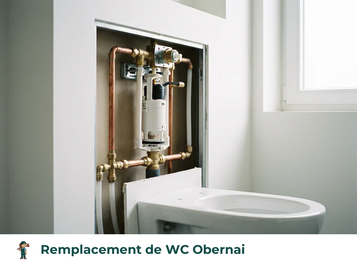 Remplacement de WC à Obernai